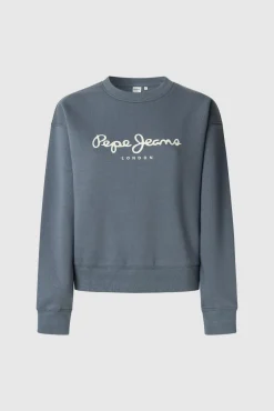 Mujer Pepe Jeans Sudaderas>Sudadera Cuello Redondo Con Logo