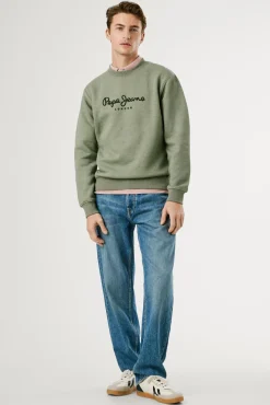 Hombre Pepe Jeans Sudaderas|Jerséis>Sudadera Cuello Redondo Con Logo