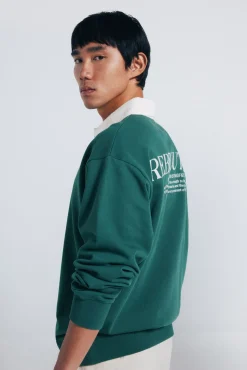 Hombre Springfield Sudaderas>Sudadera cuello rugby