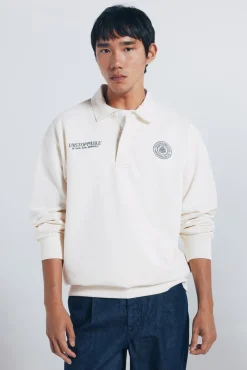 Hombre Springfield Sudaderas>Sudadera cuello rugby