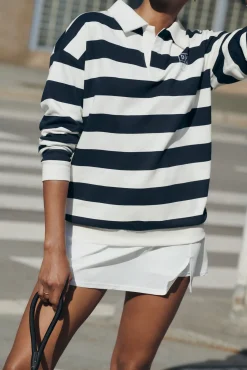 Mujer Dash and Stars Deporte|Sudaderas>Sudadera felpa 100% algodón estampado rayas