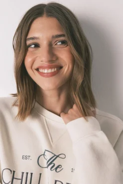 Mujer Women'secret Sudaderas>Sudadera felpa algodón blanco