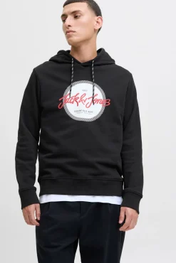 Hombre Jack & Jones Sudaderas>Sudadera logo con capucha