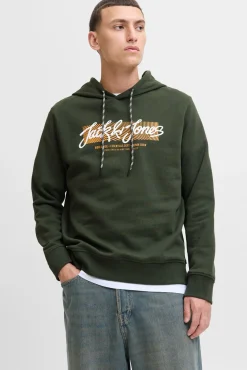 Hombre Jack & Jones Sudaderas>Sudadera logo con capucha