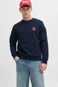 Hombre Jack & Jones Sudaderas>Sudadera logo contraste