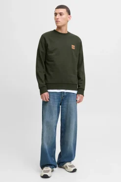 Hombre Jack & Jones Sudaderas>Sudadera logo contraste