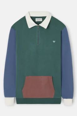 Hombre Silbon Sudaderas>Sudadera media cremallera