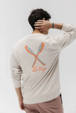 Hombre elPulpo Sudaderas>Sudadera palas dibujadas