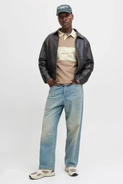 Hombre Jack & Jones Sudaderas>Sudadera tipo polo franja