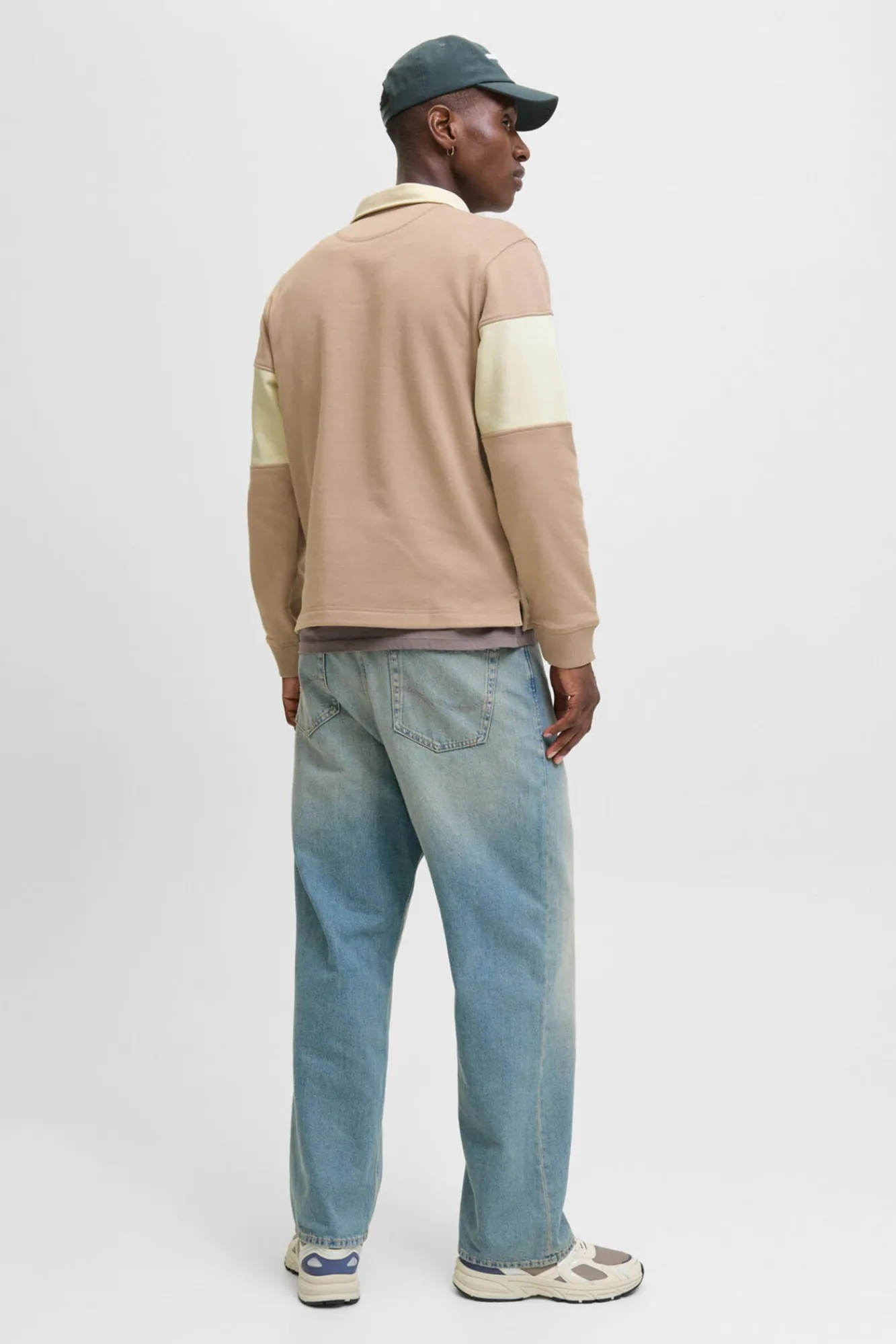 Hombre Jack & Jones Sudaderas>Sudadera tipo polo franja