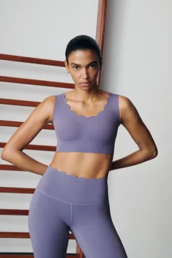 Mujer Dash and Stars Ropa Interior|Deporte>Sujetador deportivo COMPRESSIVE morado
