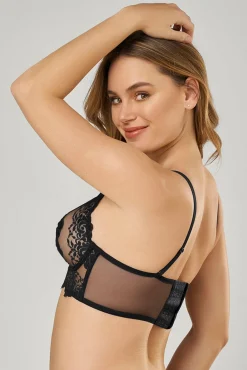 Mujer Leonisa Ropa Interior>Sujetador tipo bralette en encaje y transparencias