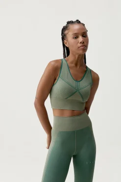 Mujer Born Living Yoga Deporte|Camisetas>Sujetador top deportivo Buddha verde