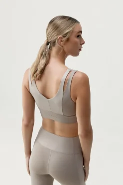 Mujer Born Living Yoga Deporte>Sujetador top deportivo Maan gris