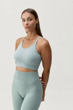 Mujer Born Living Yoga Deporte>Sujetador top deportivo Sarvan verde