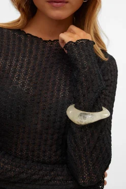 Mujer Vero Moda Camisetas>Top corto de manga larga