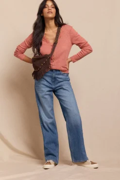 Mujer Slowlove Camisetas>Top cárdigan blonda