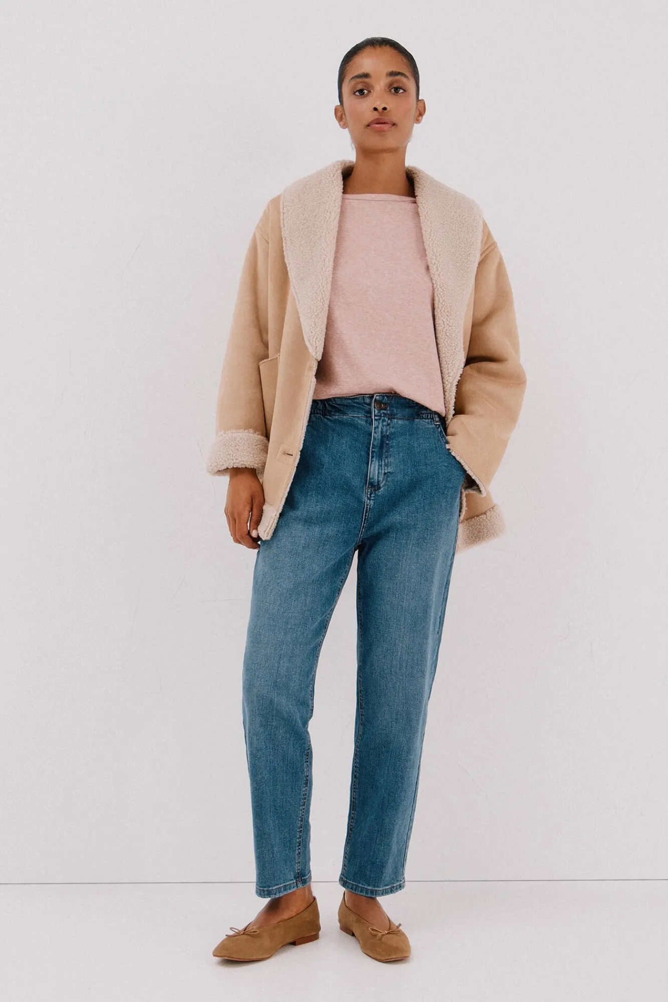 Mujer Cortefiel Camisetas>Top cuello barco botones dorados