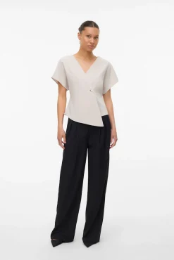 Mujer Vero Moda Camisetas>Top de manga corta murciélago