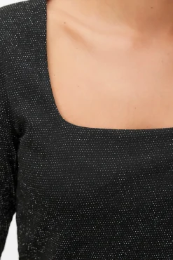 Mujer Vero Moda Camisetas>Top de manga larga escote cuadrado