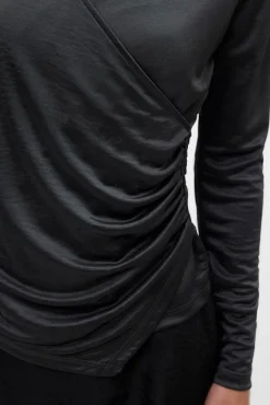 Mujer Vero Moda Camisetas>Top de manga larga tejido metalizado