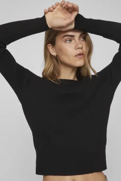 Mujer Vila Camisetas>Top de punto canalé