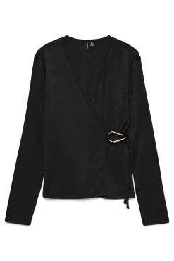 Mujer Vero Moda Camisetas>Top de punto detalle hebilla