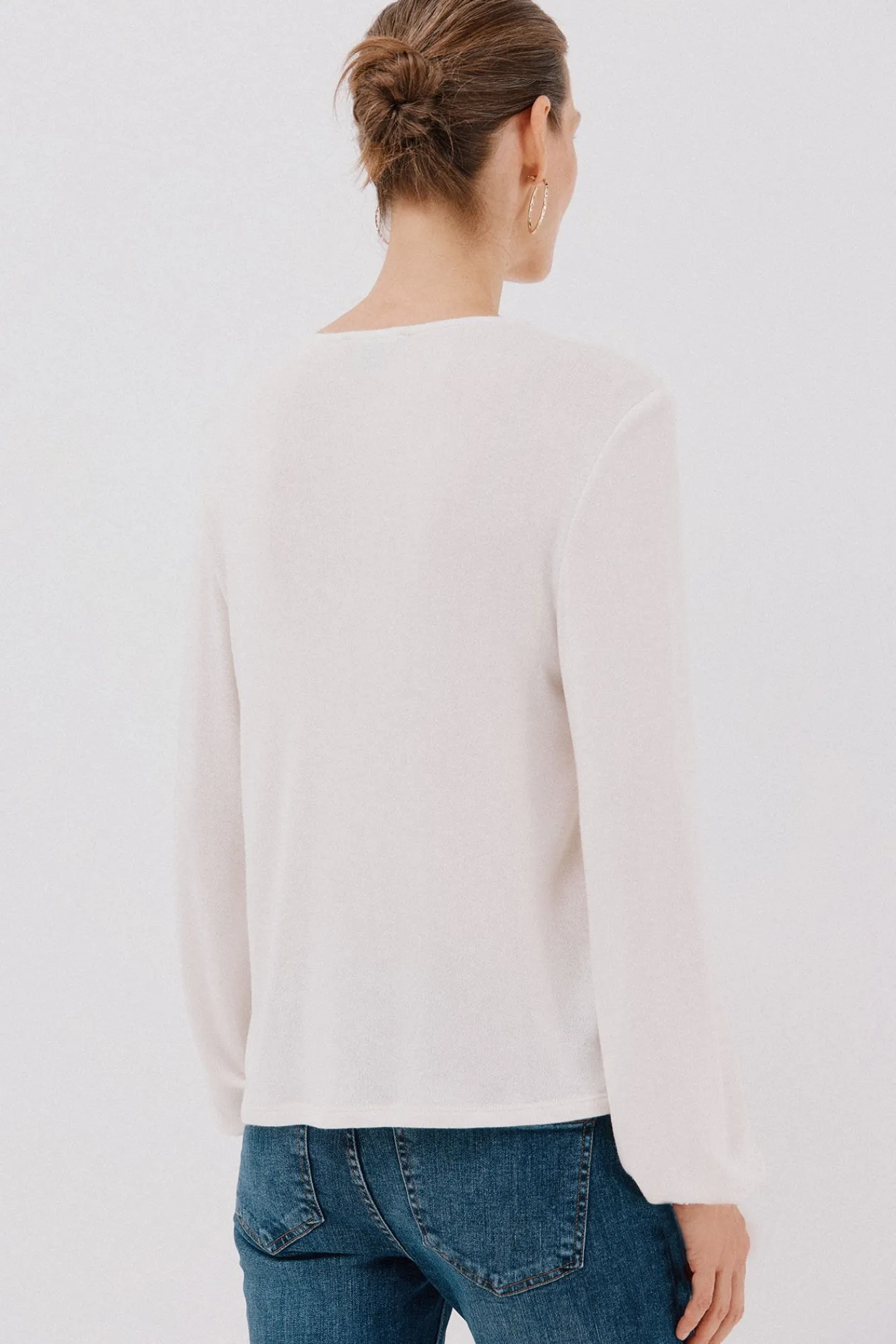 Mujer Cortefiel Camisetas>Top detalle puntilla escote