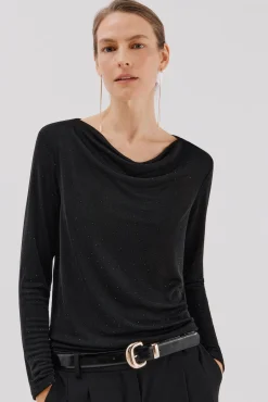 Mujer Cortefiel Camisetas|Blusas>Top drapeado brillantes