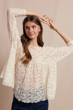 Mujer Slowlove Camisetas|Blusas>Top encaje capa