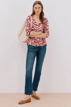 Mujer Cortefiel Camisetas>Top fluido pliegue