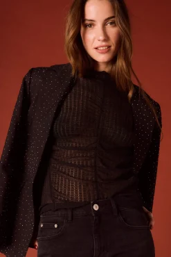 Mujer Slowlove Blusas>Top frunces