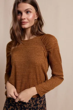 Mujer Slowlove Camisetas>Top frunces manga