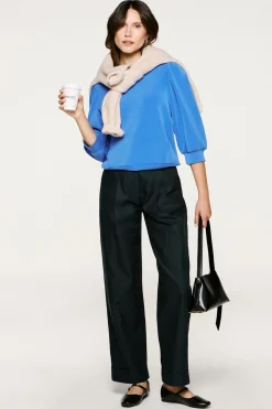 Mujer Selected Camisetas|Sudaderas>Top manga abullonada