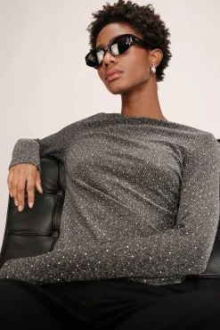 Mujer Grace & Mila Camisetas>Top pegado lúrex