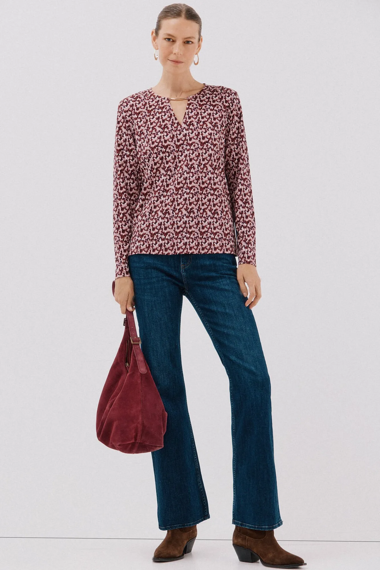 Mujer Cortefiel Camisetas>Top pieza dorada escote