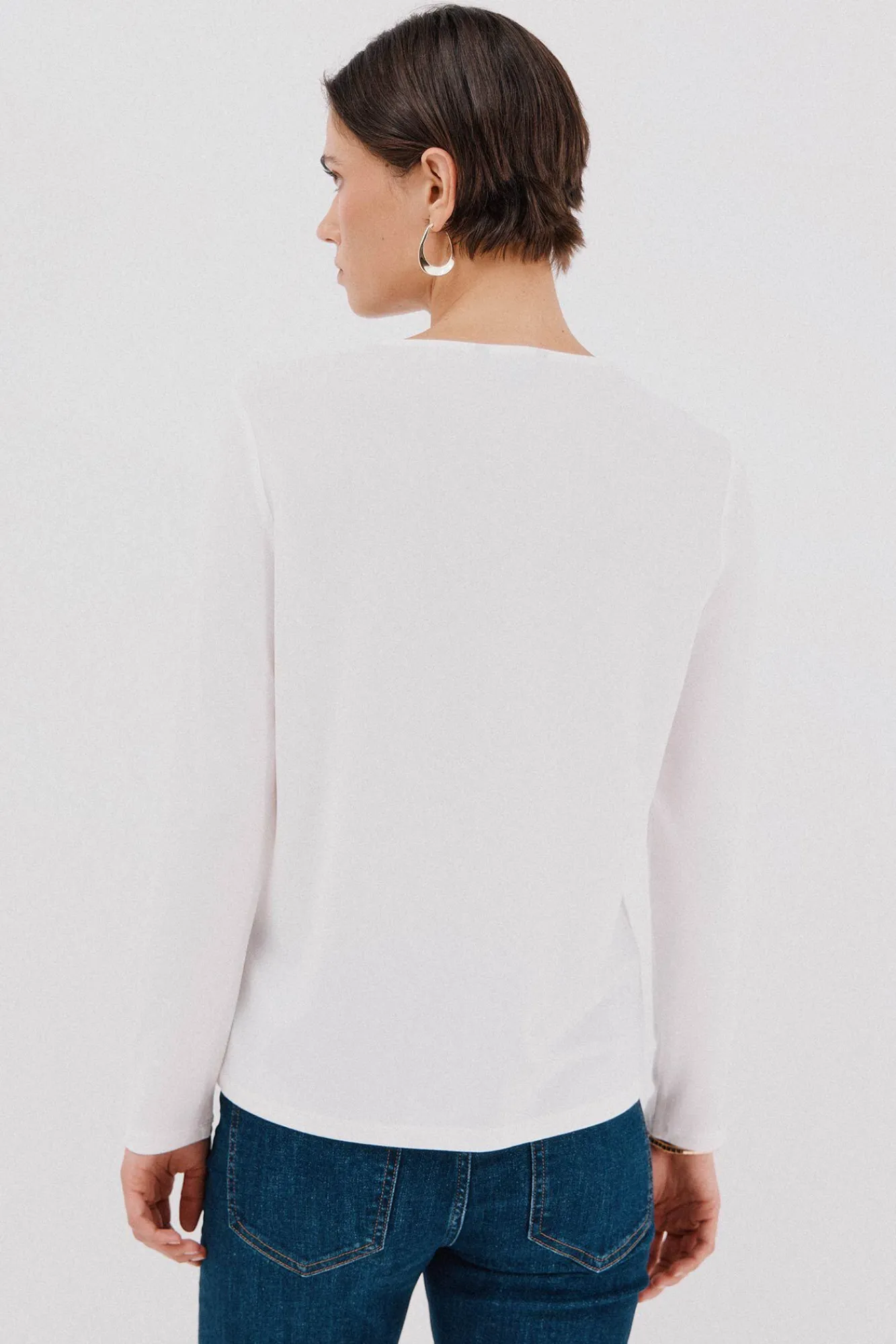 Mujer Cortefiel Camisetas>Top pieza dorada escote