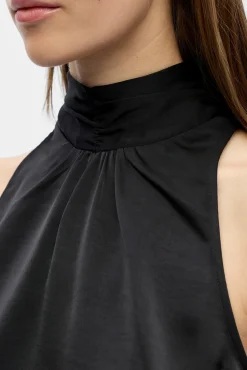 Mujer Object Blusas>Top satinado lazada