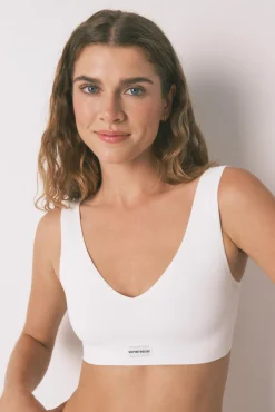 Mujer Women'secret Ropa Interior>Top sin costuras LOVELY canalé blanco