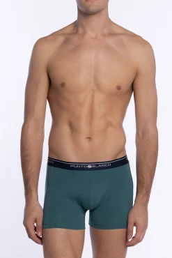 Hombre Punto Blanco Calzoncillos>Triplo calzoncillo Bóxer cerrado Basix