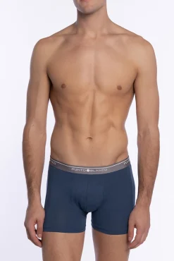 Hombre Punto Blanco Calzoncillos>Triplo calzoncillo Bóxer cerrado Basix