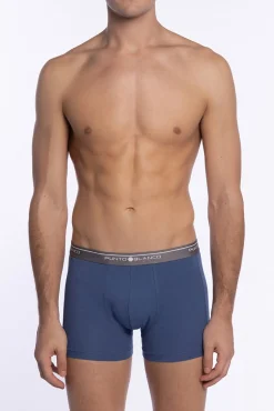 Hombre Punto Blanco Calzoncillos>Triplo calzoncillo Bóxer cerrado Basix