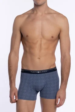 Hombre Punto Blanco Calzoncillos>Triplo calzoncillo Bóxer cerrado Basix