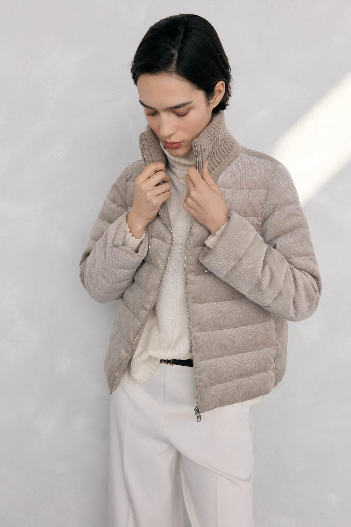 Mujer Pedro del Hierro Chaquetas|Plumíferos Y Acolchados>Ultralight corto pana