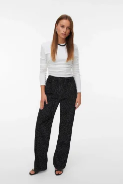 Mujer Vero Moda Vaqueros|Pantalones>Vaquero animal print pernera ancha