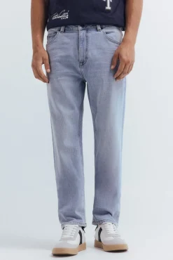 Hombre Springfield Vaqueros>Vaquero lavado claro straight fit