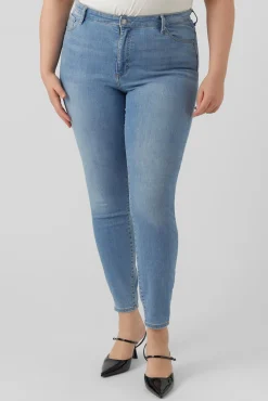 Mujer Vero Moda Curve Vaqueros|Pantalones>Vaquero pitillo talla grande