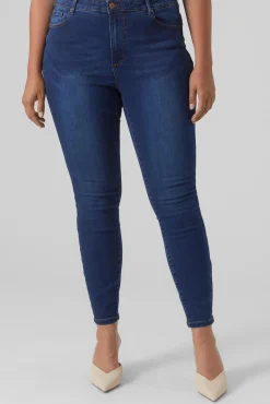 Mujer Vero Moda Curve Vaqueros|Pantalones>Vaquero pitillo talla grande