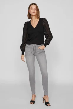 Mujer Vila Vaqueros|Pantalones>Vaqueros skinny fit 5 bolsillos