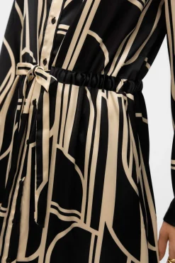 Mujer Vero Moda Vestidos>Vestido 7/8 camisero satinado